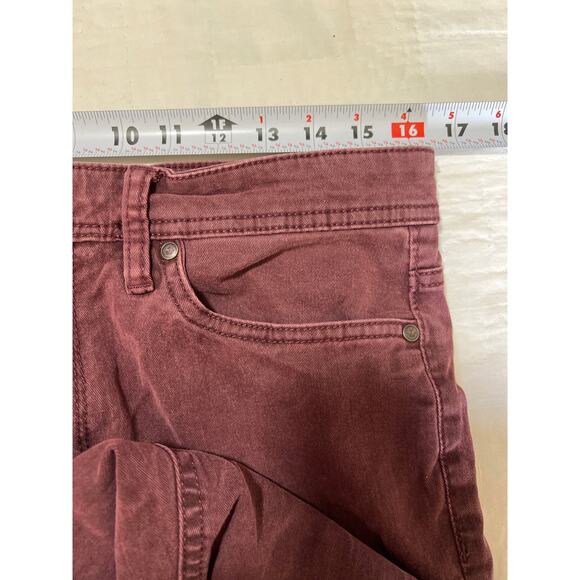 English Laundry Jeans Men 32x30 Dark Red Straight Leg Stretch Denim - Picture 8 of 10